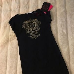 Young Versace girls 5T black designer dress